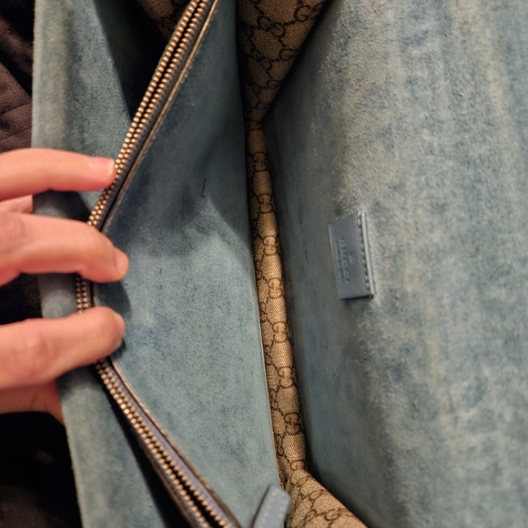 Gucci Beige and Green Embroidered Women's Bag - Picture 10 of 13